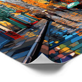 Dublin Ireland Reisen Art Vintag Poster (Ecke)