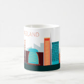 Dublin Ireland Skyline Coffee Tasse (Mittel)