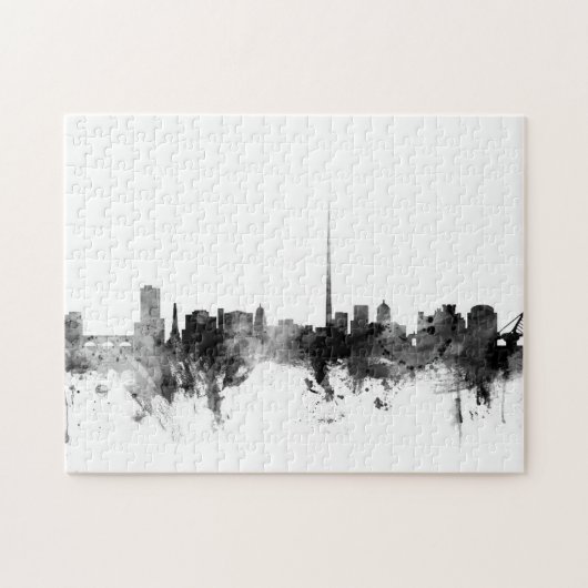 Dublin Ireland Skyline Puzzle (Horizontal)