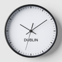 Dublin Ireland Time Zone Newsroom Style Uhr