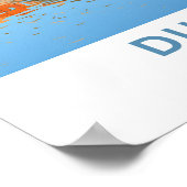 Dublin Ireland Travel Print Poster (Ecke)