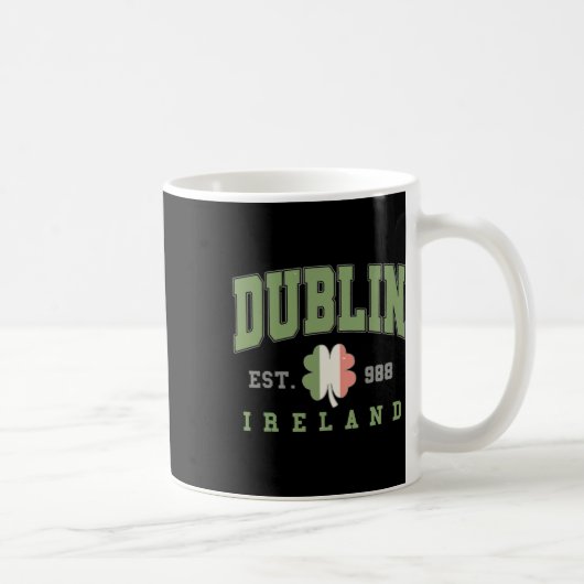 Dublin Ireland Uni University St Patricks Day Kaffeetasse (Rechts)