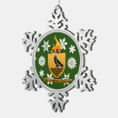 Dublin Ireland Wappen Irish Schneeflocken Zinn-Ornament (Rechts)