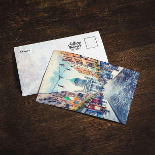 Dublin Ireland Watercolor Postcard Einladung