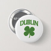 Dublin-Iren-Kleeblatt Button (Vorne & Hinten)