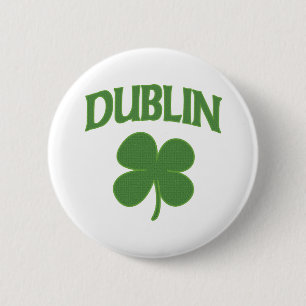 Dublin-Iren-Kleeblatt Button