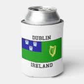 Dublin, irische Flagge Dosenkühler (Kanne Vorderseite)