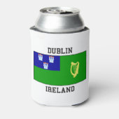 Dublin, irische Flagge Dosenkühler (Kanne Rückseite)