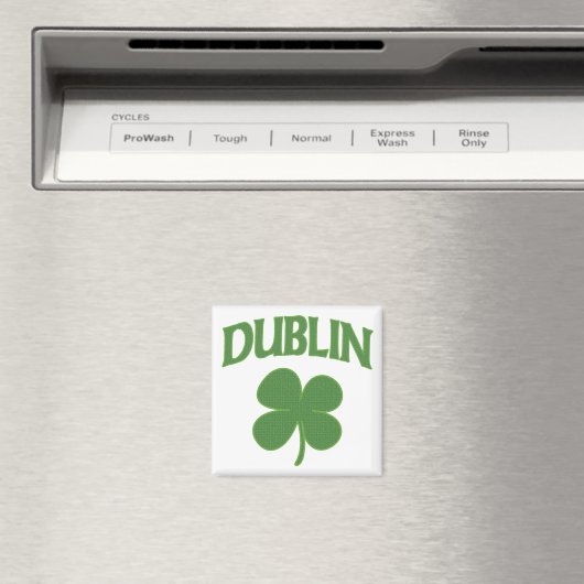 Dublin-irisches Kleeblatt Magnet (In Situ (Geschirrspüler))