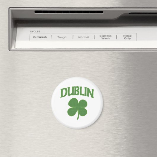 Dublin-irisches Kleeblatt Magnet (In Situ (Geschirrspüler))