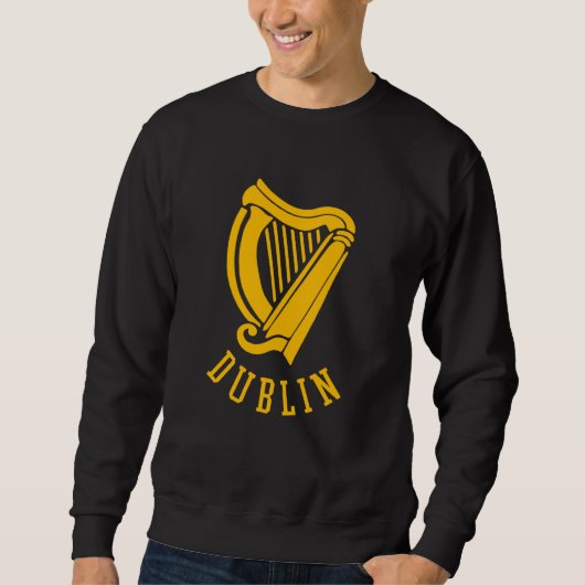 Dublin Irish Celtic Harp s Medieval s Emblem of Du Sweatshirt (Vorderseite)