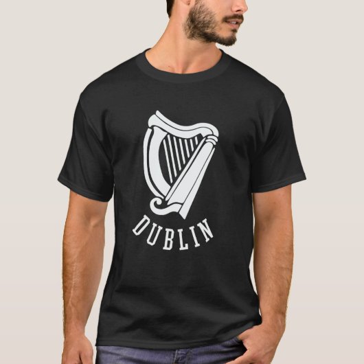 Dublin Irish Celtic Harp s Medieval s Emblem of Du T-Shirt (Vorderseite)