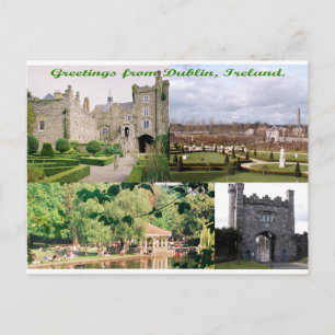 Dublin Irland Antike Gebäude Mehrfachbilder Postkarte