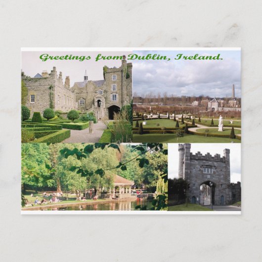 Dublin Irland Antikes Gebäude Multiimages Postkarte (Vorderseite)