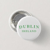 Dublin Irland Button (Vorne & Hinten)