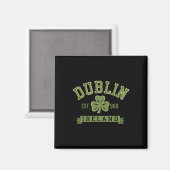Dublin Irland Clover Leaf Kleeblatt Celtic Est 988 Magnet (Vorderseite/Rückseite)