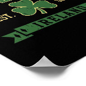 Dublin Irland Clover Leaf Kleeblatt St Patricks Da Poster (Ecke)
