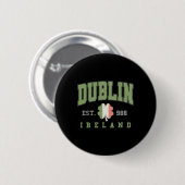 Dublin Irland College Universität St. Patricks Tag Button (Vorne & Hinten)