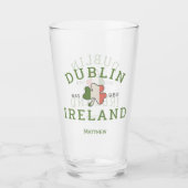 Dublin Irland Est. 988 St. Patrick's Day Beer Glas (Vorderseite)