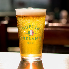 Dublin Irland Est. 988 St. Patrick's Day Beer Glas