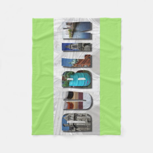 Dublin Irland Fleecedecke (Vorderseite)