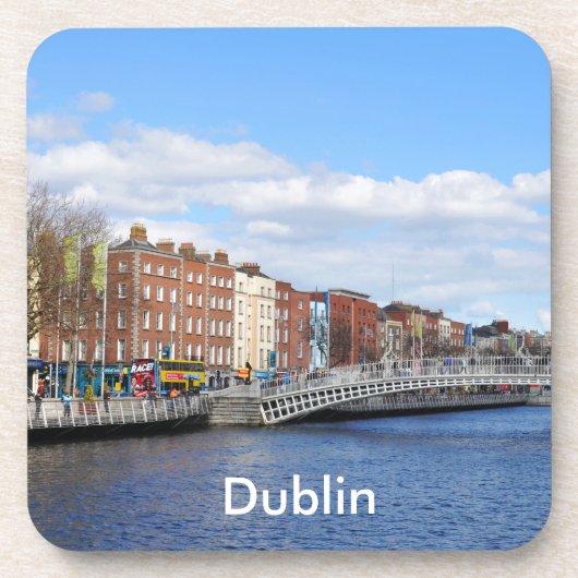 Dublin. Irland Getränkeuntersetzer (Vorderseite)