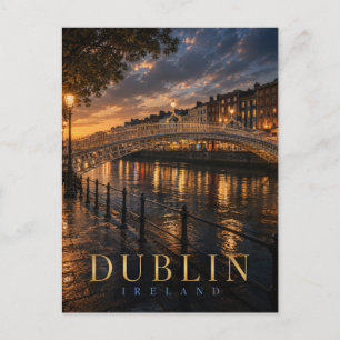 Dublin Irland Ha’penny Bridge REALMS Postkarte