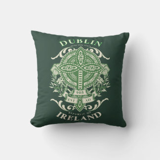 Dublin Irland Irisches keltisches Kreuz Kissen