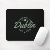 Dublin Irland Kleeblatt Irischer St. Patricks Tag Mousepad (Mit Mouse)