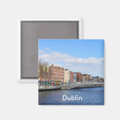 Dublin. Irland Magnet (Vorderseite/Rückseite)