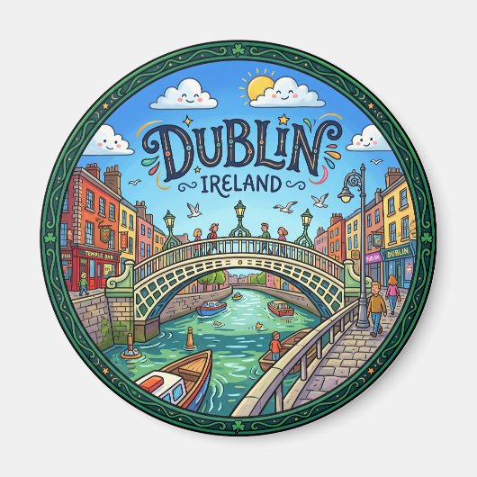 Dublin Irland Magnet (Vorne)
