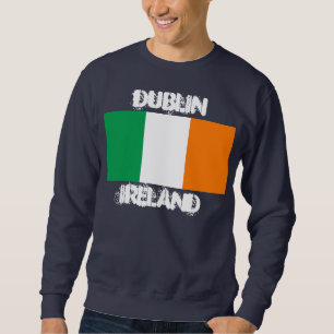 Dublin, Irland mit irischer Flagge Sweatshirt