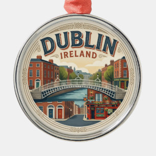 Dublin Irland Ornament Aus Metall