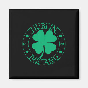 Dublin Irland Ost 988 Clover Leaf Shamrock St. P Magnet