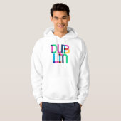 Dublin Irland Pop Art Letters Hoodie (Vorne ganz)