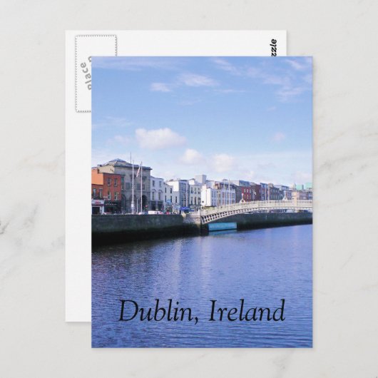 Dublin, Irland Postkarte (Vorne/Hinten)