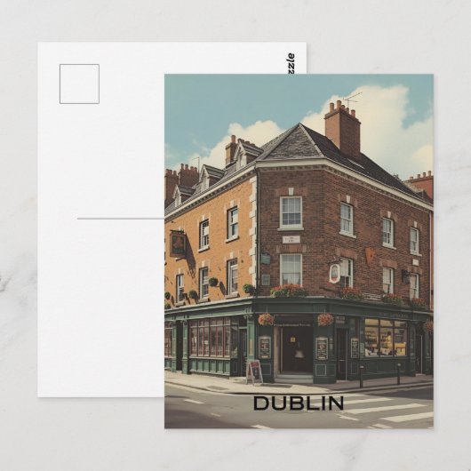 Dublin Irland Postkarte (Vorne/Hinten)