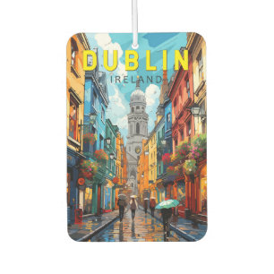 Dublin Irland Reise Kunst Vintage Autolufterfrischer