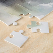 Dublin Irland Stadt Silhouette Aquarellmalerei Puzzle (Seite)