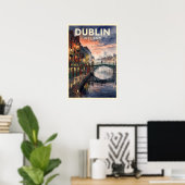 Dublin Irland Vintage Reise Poster (Heimbüro)