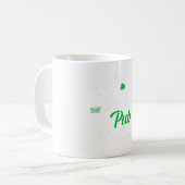 Dublin Irland Vintages Kleeblatt Zeichen erschütte Kaffeetasse (Vorderseite Links)