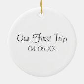 Dublin Irland Weihnachten im Wasserfarben Keramik Ornament (Hinten)