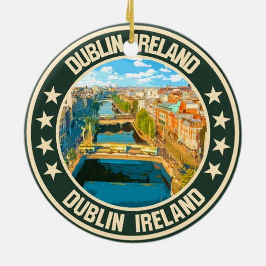 Dublin Keramik Ornament (Hinten)