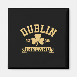 Dublin Kleeblatt Irland Shamrock Est 988 St Pat Magnet