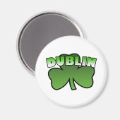 Dublin Kleeblatt Magnet (Vorderseite/Rückseite)