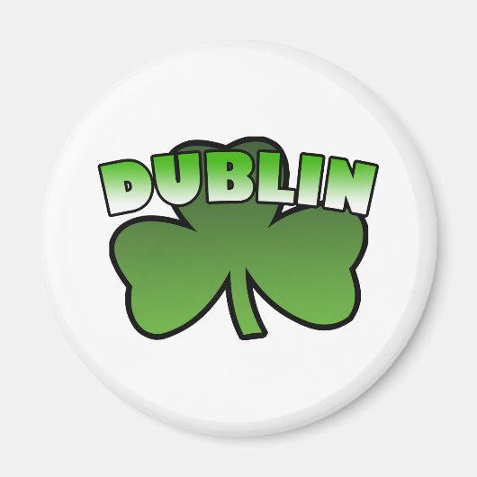 Dublin Kleeblatt Magnet (Vorne)