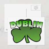 Dublin Kleeblatt Postcard Postkarte (Vorne/Hinten)
