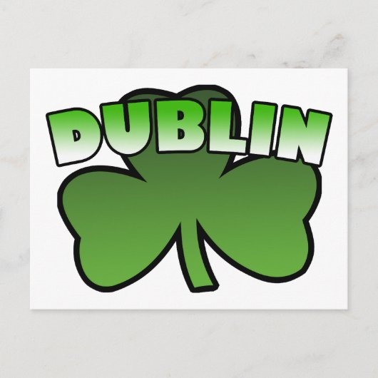 Dublin Kleeblatt Postcard Postkarte (Vorderseite)
