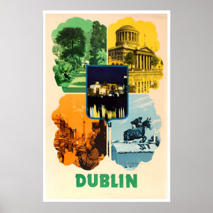 Dublin Kunst Irland Reiseplakat Irischer Druck Poster