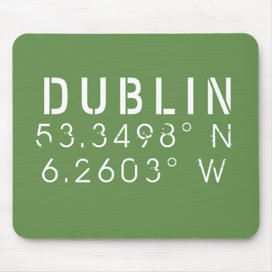 Dublin Länge Breite Mousepad (Vorne)